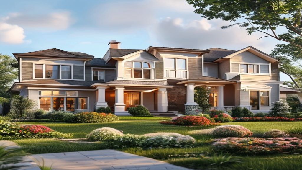 Luxurious waterfront mansion with modern design, showcasing premium amenities for discerning home buyers